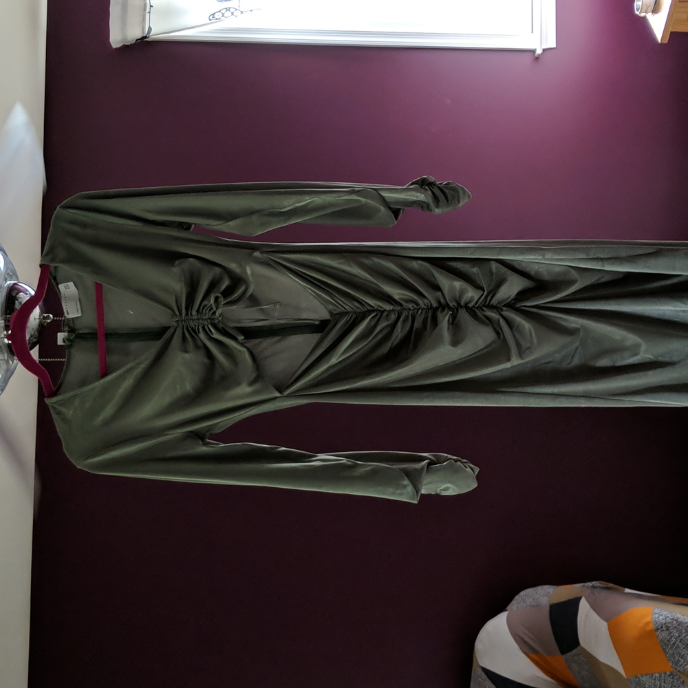 Sage green dress!